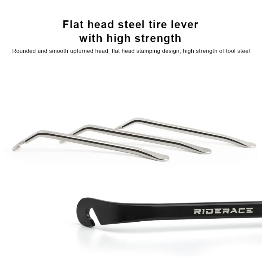STAINLESS STEEL 3-PIECE BICYCLE TIRE LEVER SET